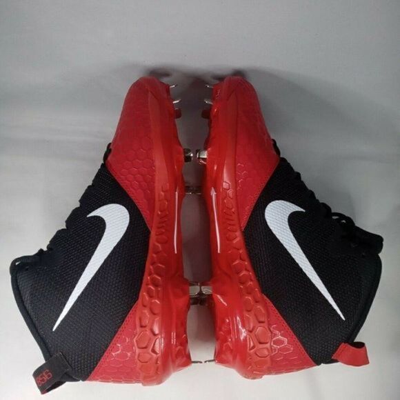 Nike Force Zoom Trout 5 Baseball Cleats Red Black Metal Men’s Size 12 AH3373-601 main image 10